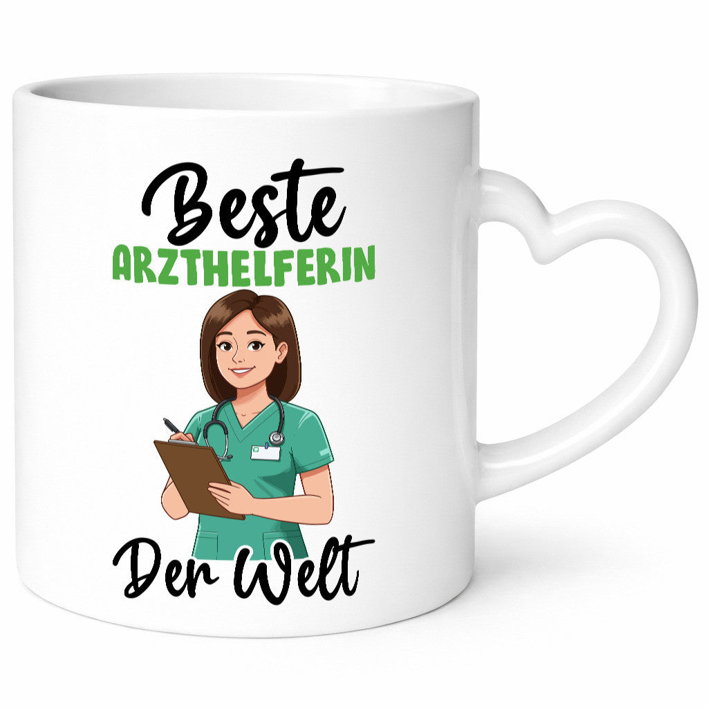 Beste Arzthelferin | Fachangestellte Medizin v2 Geschenkidee Humor Tasse