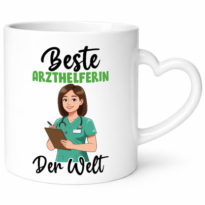 Beste Arzthelferin | Fachangestellte Medizin v2 Geschenkidee Humor Tasse