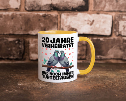 20 Jahre verheiratet | Turteltauben Ehe Ehepaar lustig Humor Geschenkidee