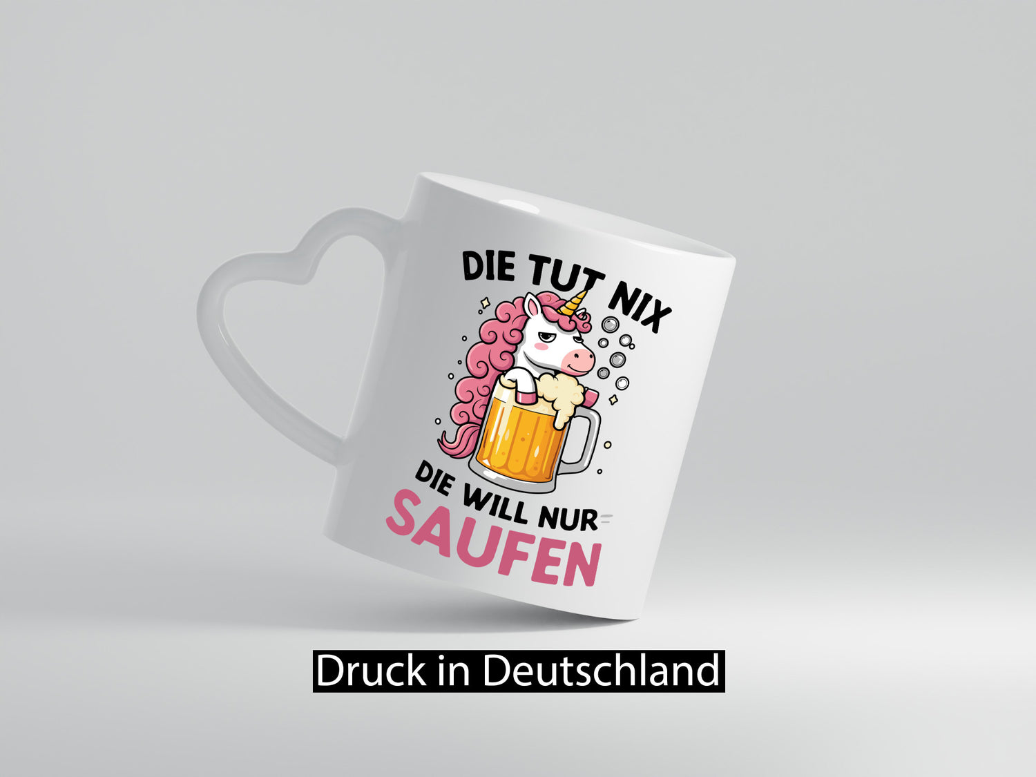 Die tut nix will nur Saufen | Einhorn v2 lustig Humor Geschenkidee Geschenk
