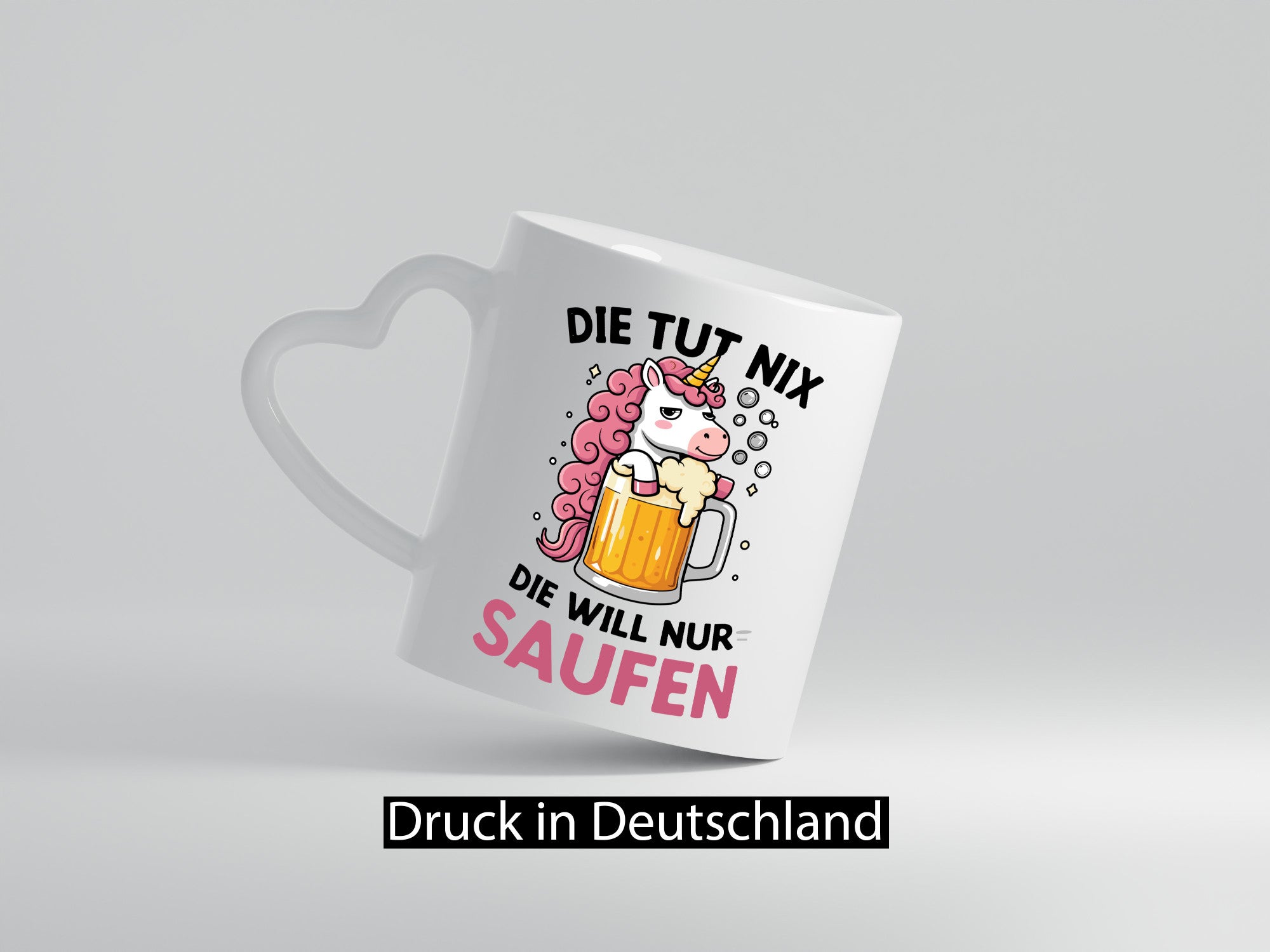 Die tut nix will nur Saufen | Einhorn v2 lustig Humor Geschenkidee Geschenk