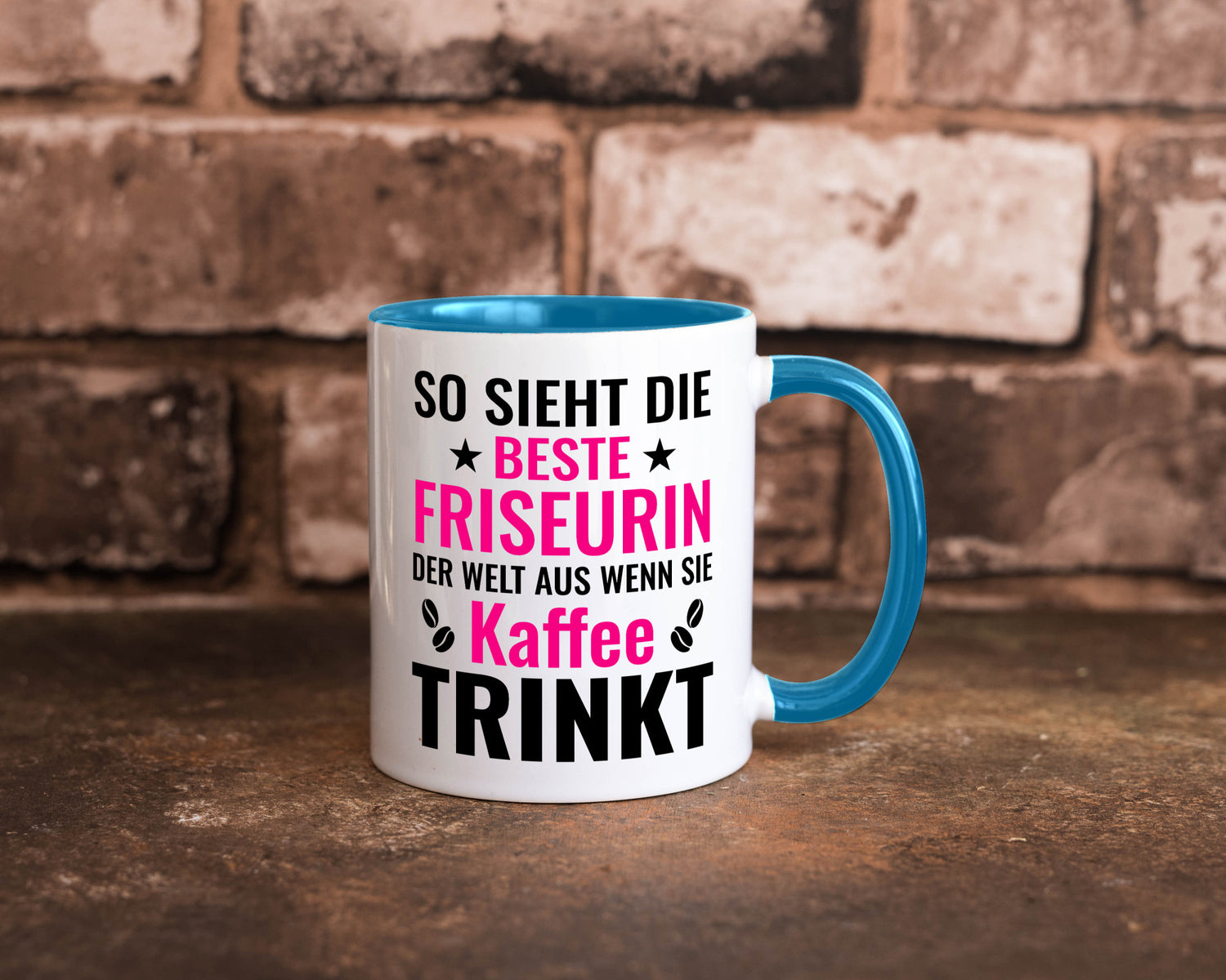 Kaffee trinkt: Friseurin | Friseuse Frisörin lustig Humor Geschenkidee Geschenk