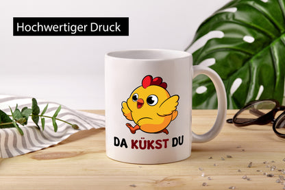 Da kükst du | Kücken Huhn Kinder lustig Humor Geschenkidee Geschenk Tasse
