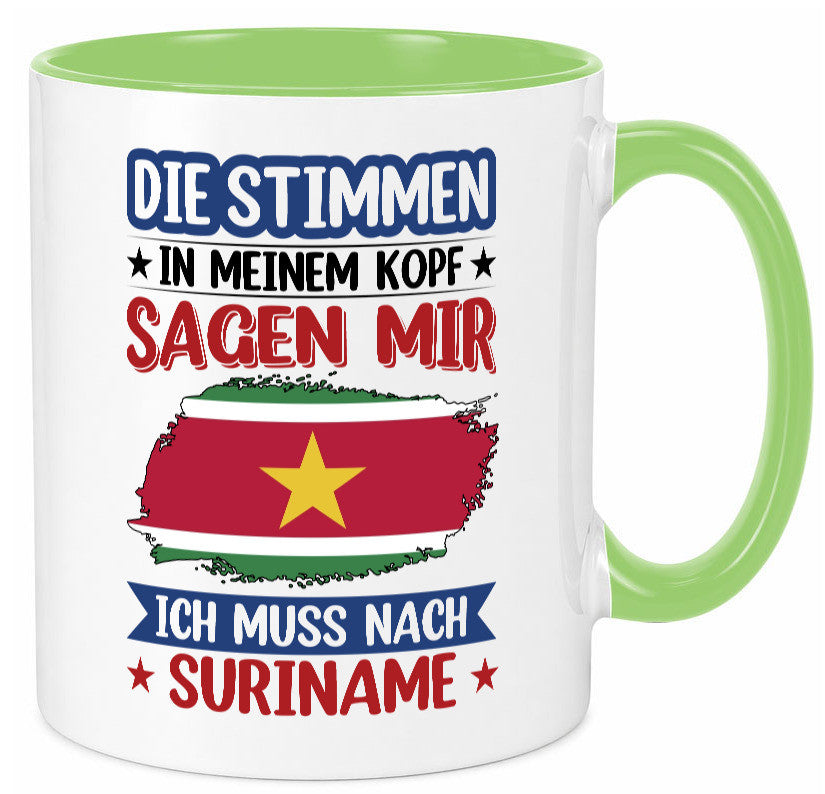 Suriname | Urlaub Stimmen in meinem Kopf Traumland v2 Geschenk Humor