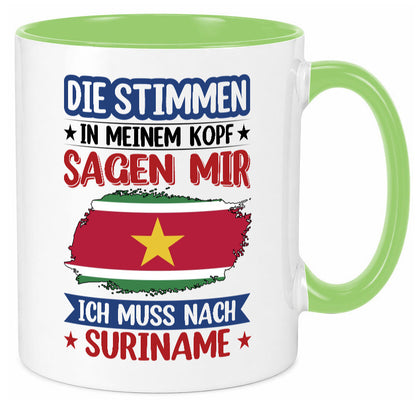 Suriname | Urlaub Stimmen in meinem Kopf Traumland v2 Geschenk Humor