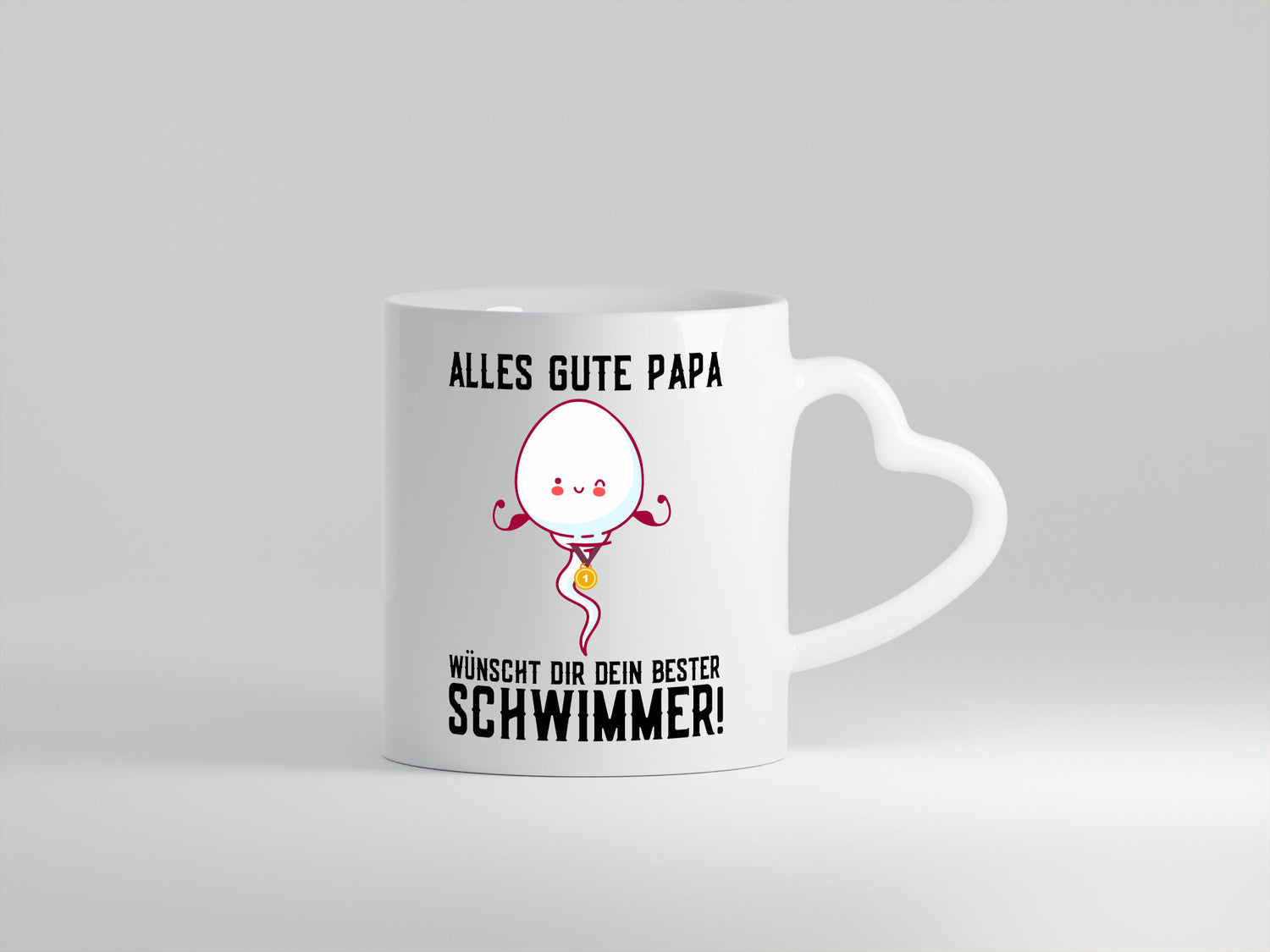 Alles Gute Papa | Vatertag Bester Schwimmer Medaille lustig Familie