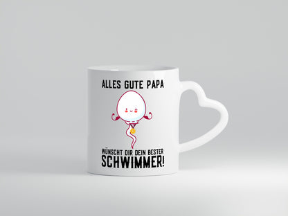 Alles Gute Papa | Vatertag Bester Schwimmer Medaille lustig Familie