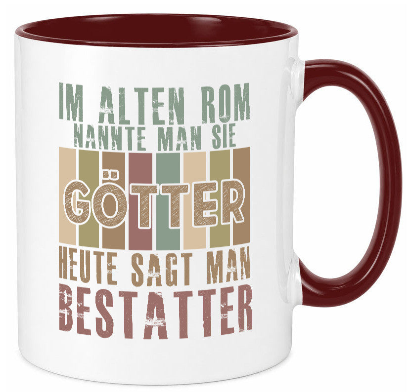 Heute sagt man: Bestatter | Bestattung Totengräber Geschenk Humor Geschenkidee
