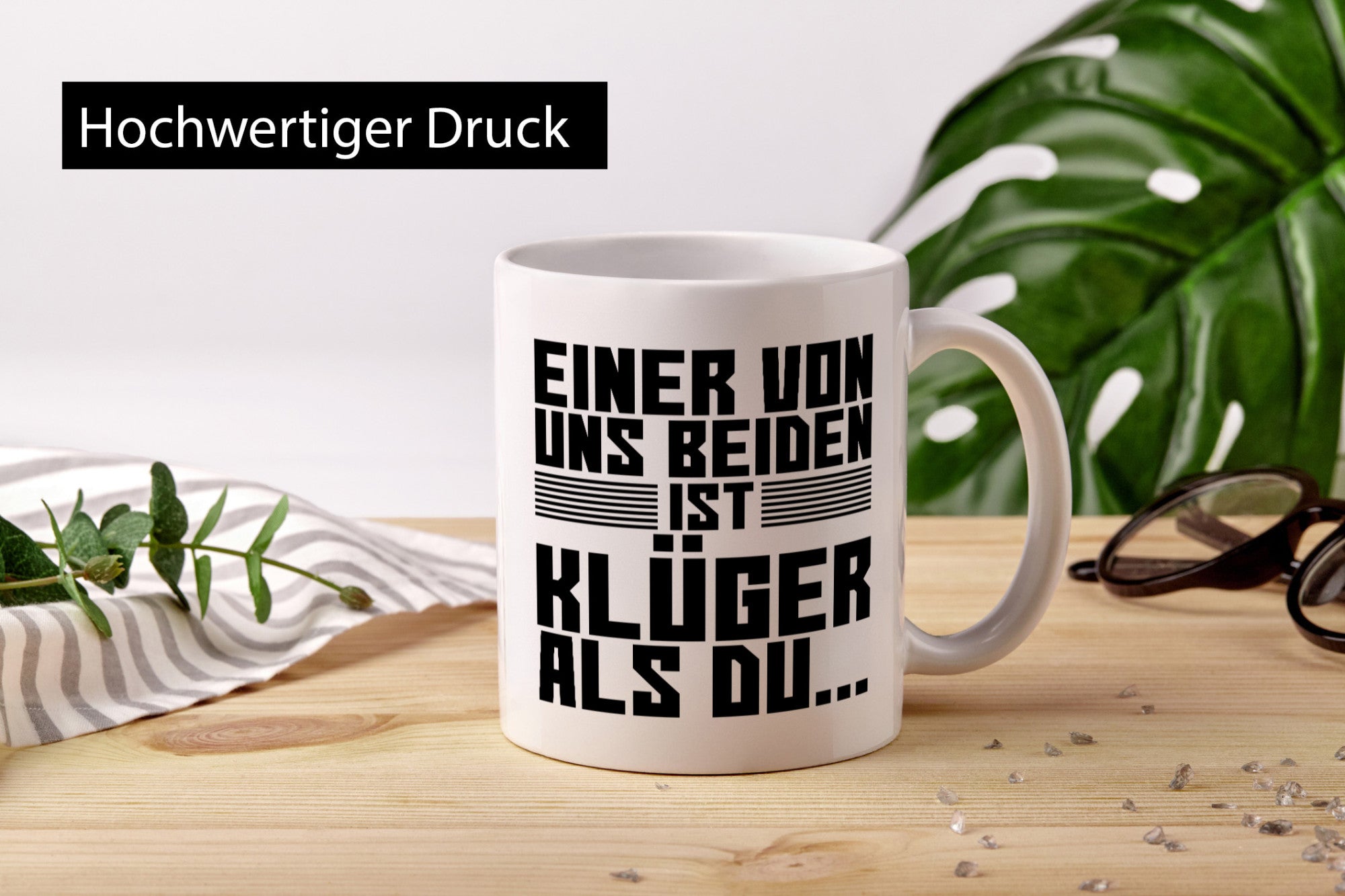 Einer von uns beiden ist klüger als du | Intelligenz Witz lustiger Spruch