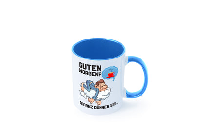 Ganz dünnes Eis | Morgenmuffel Tasse Kaffeetrinker Geschenkidee Humor