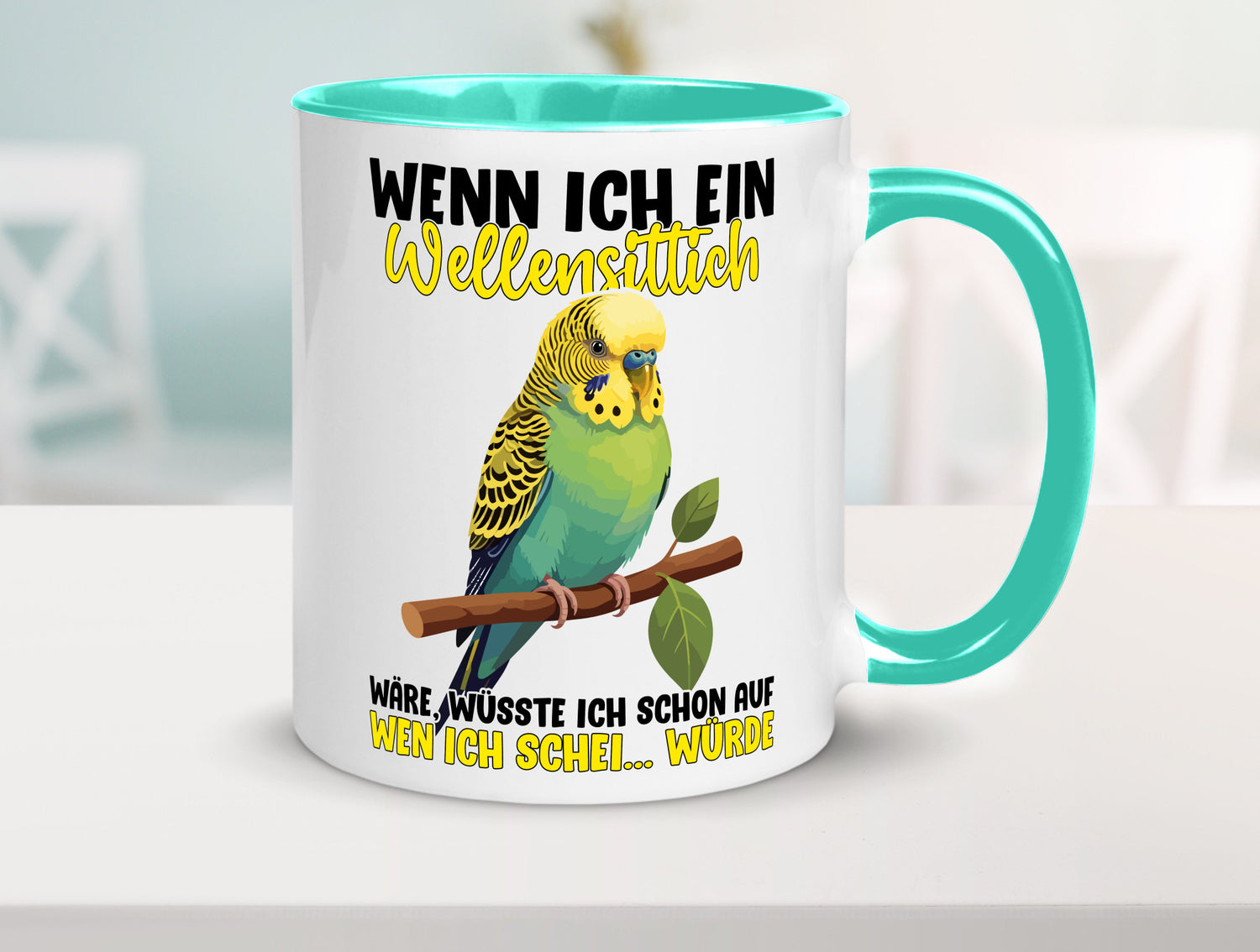 Wellensittich | Vogelbesitzer Humor Geschenkidee Tasse