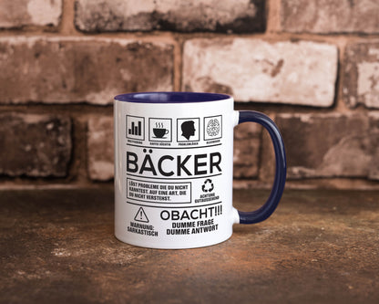 Achtung Probleme Bäcker | Bäckerei Backen Konditor Geschenk Humor Geschenkidee