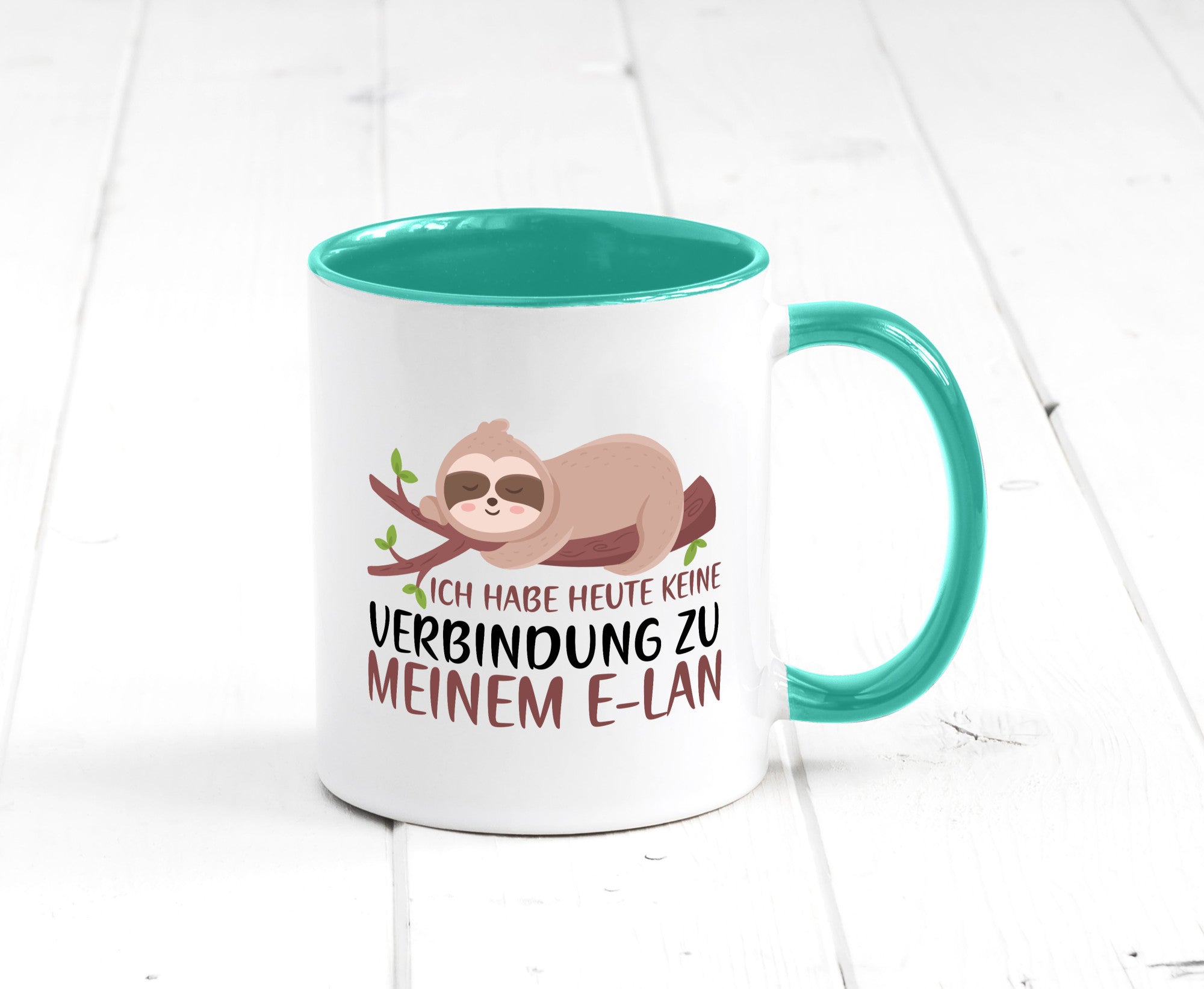 Verbindung zum Elan | WLAN Faultier Faulpelz Laufband Humor Tierliebhaber