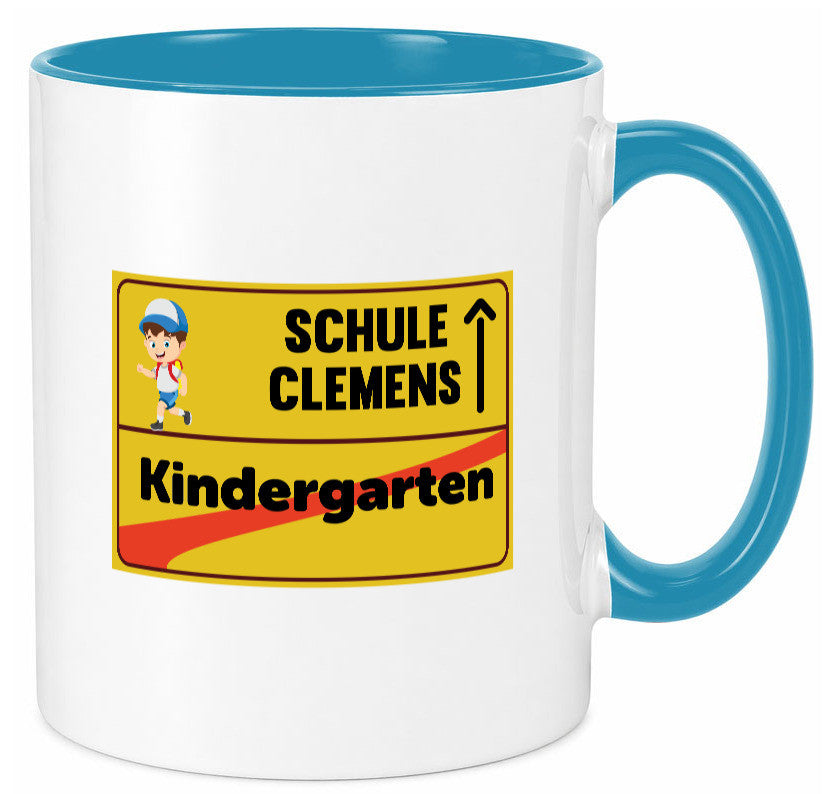 Bye Kindergarten | Schule Clemens Geschenkidee Humor Tasse