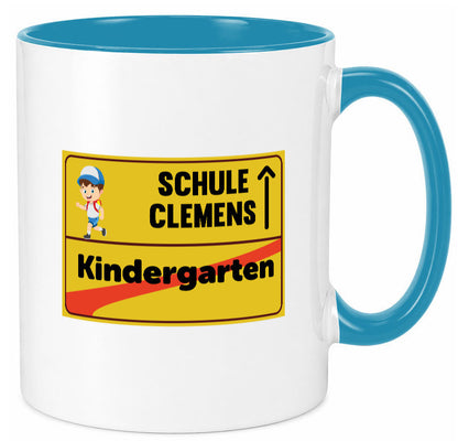 Bye Kindergarten | Schule Clemens Geschenkidee Humor Tasse