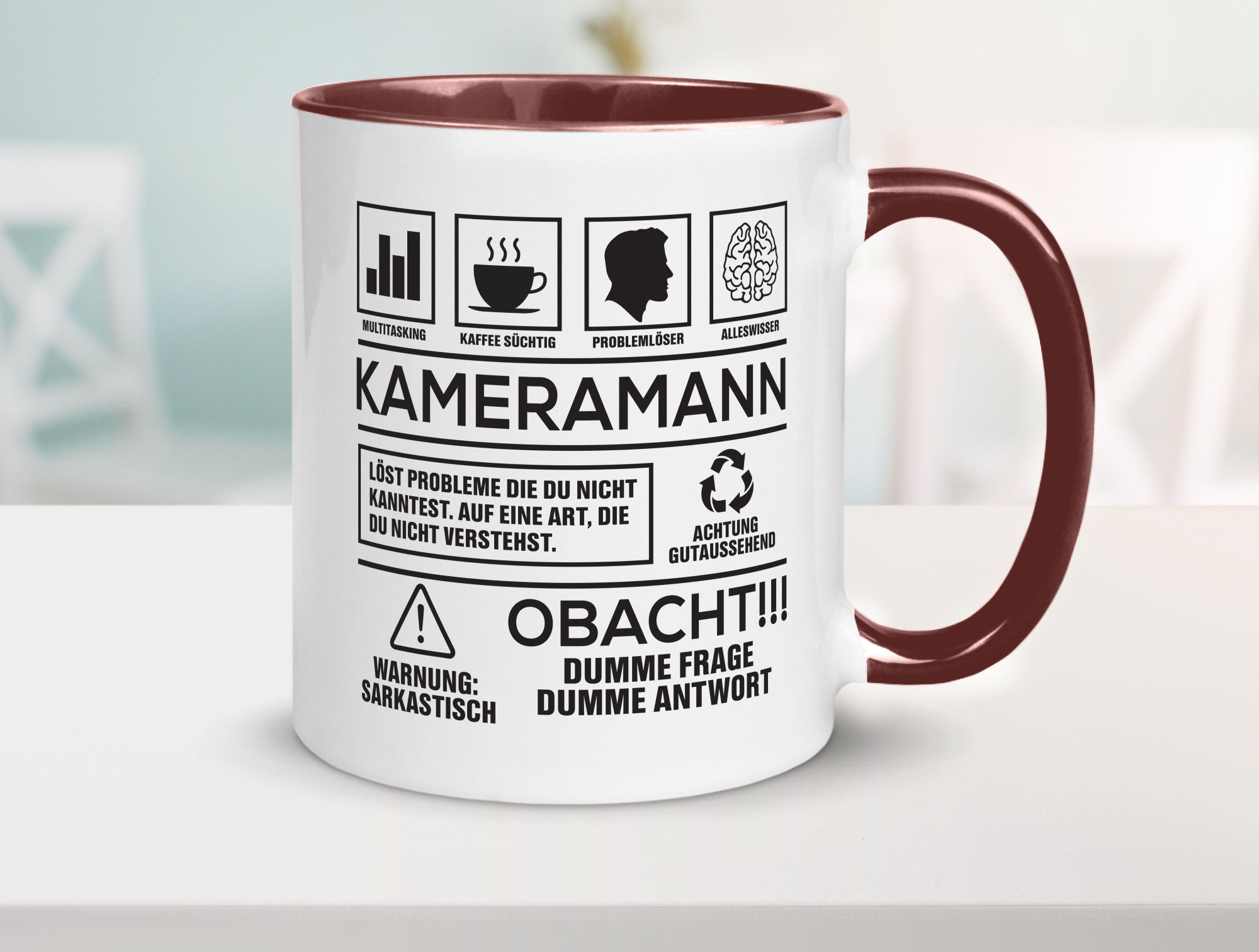 Achtung Probleme Kameramann | Kamera lustiger Spruch Geschenk Humor