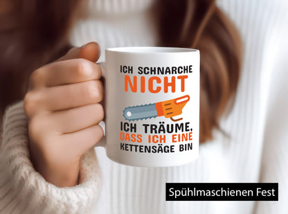 Ich schnarche nicht lustiger Spruch Geschenk Humor Geschenkidee Tasse