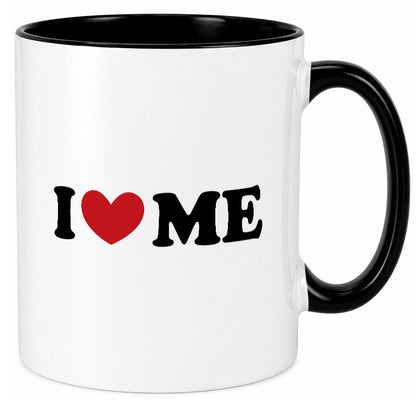 I love me vl8 Geschenk Humor Geschenkidee lustiger Spruch Tasse