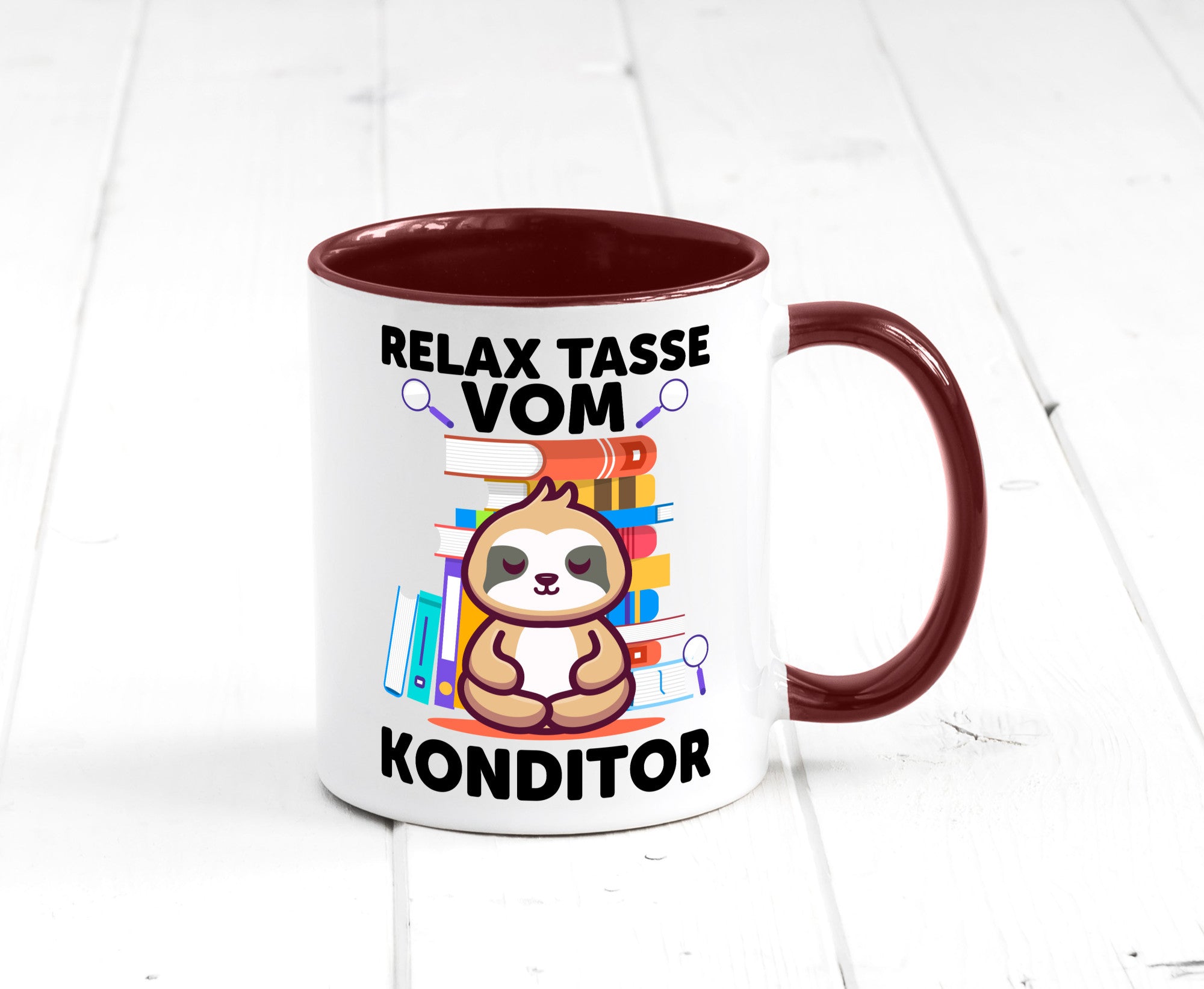 Relax Tasse: Konditor | Konditorei lustiger Spruch Geschenk Humor Geschenkidee