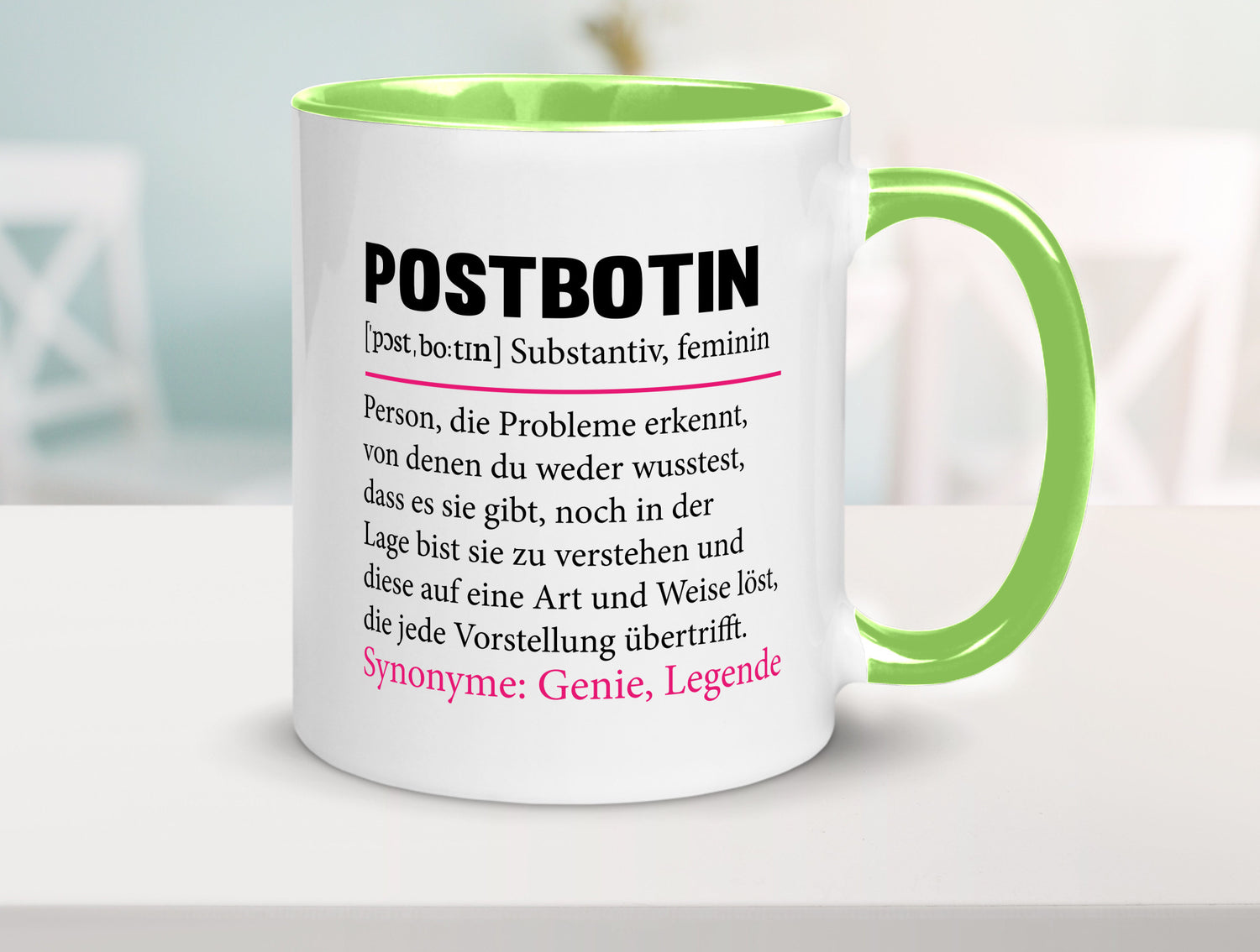 Postbotin | Beruf Post lustiger Spruch Briefträger v2 Humor Arbeit Kollegen