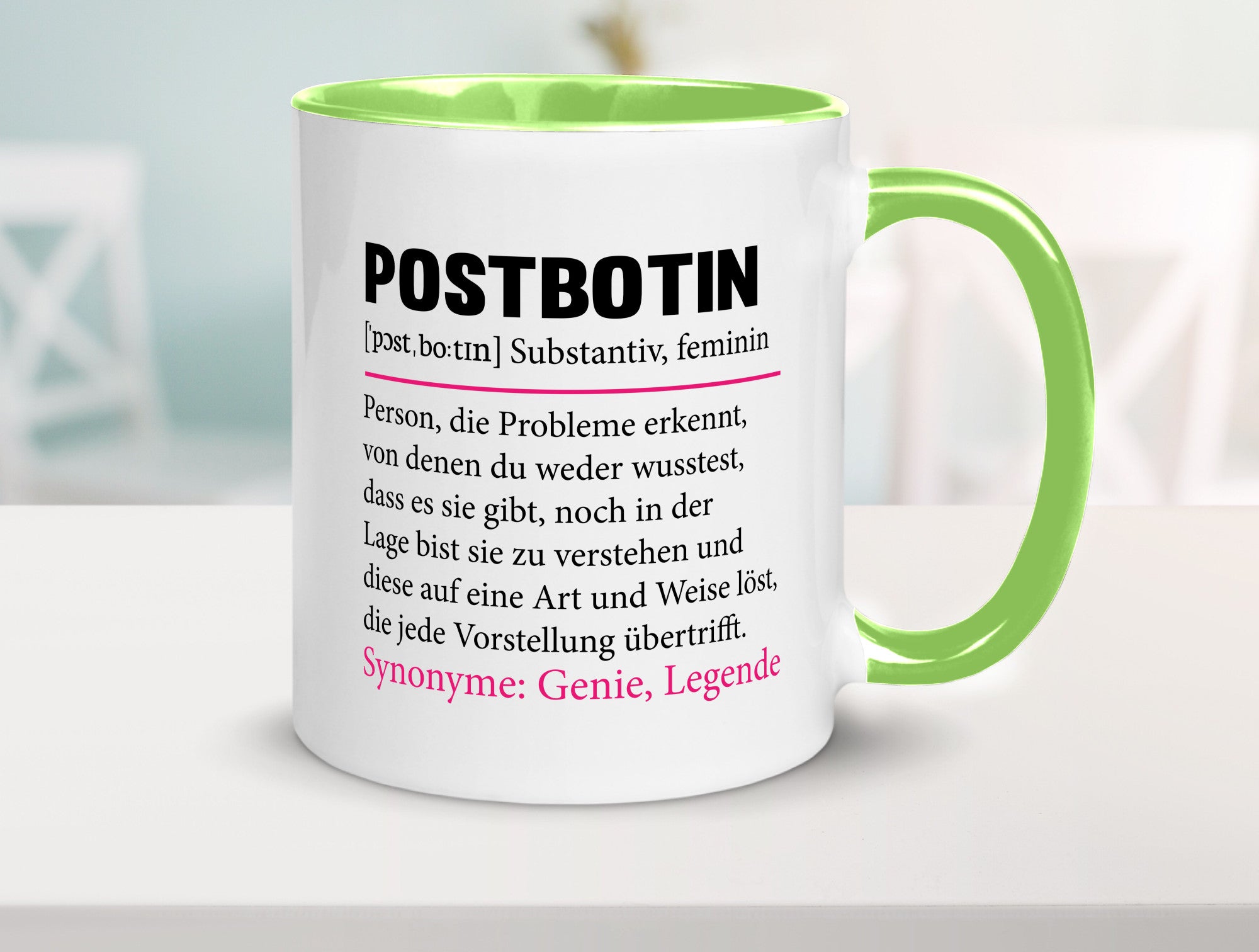 Postbotin | Beruf Post lustiger Spruch Briefträger v2 Humor Arbeit Kollegen
