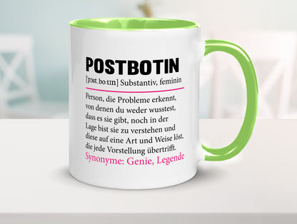 Postbotin | Beruf Post lustiger Spruch Briefträger v2 Humor Arbeit Kollegen