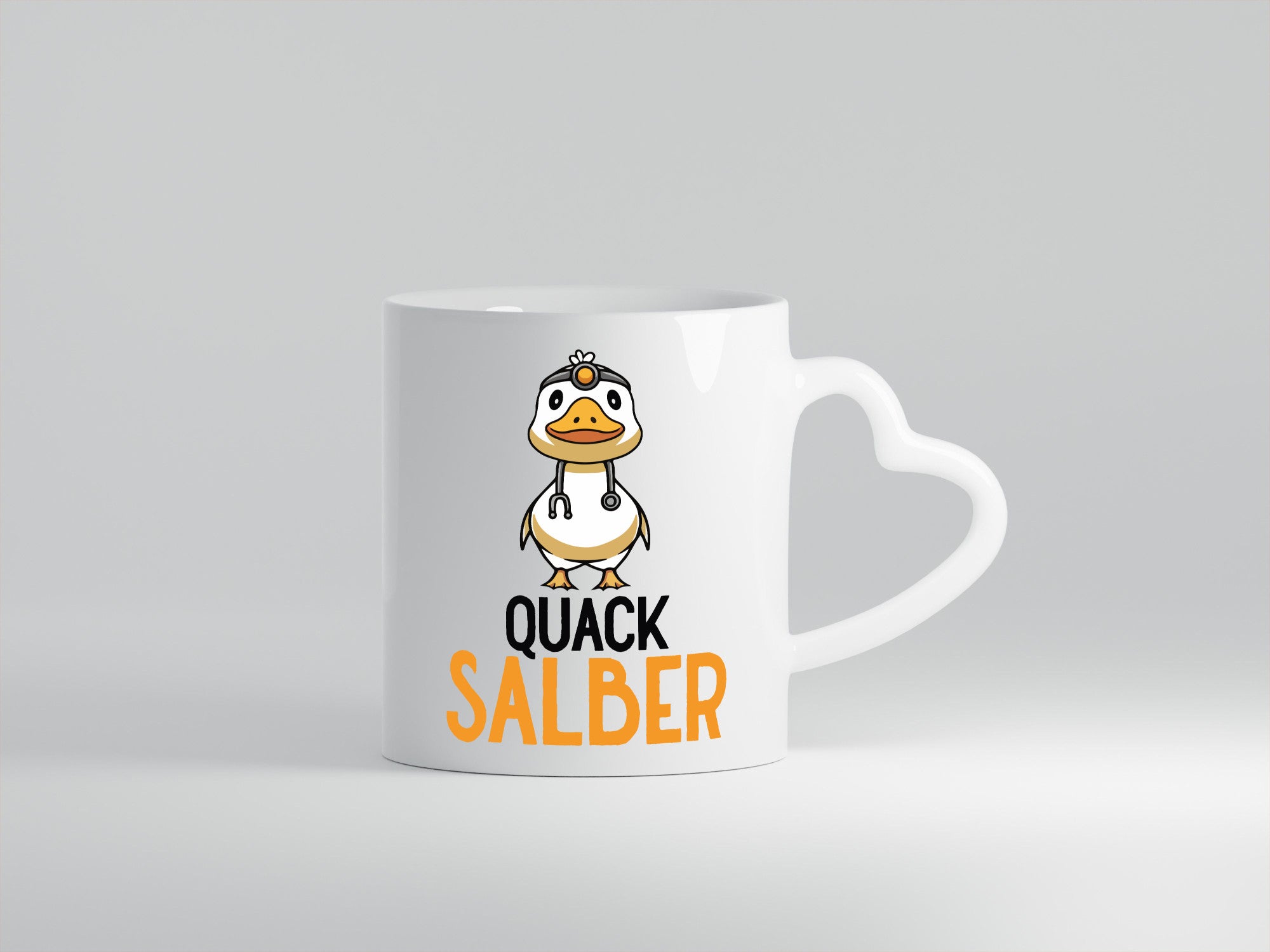 Quacksalber | witzige Ente Comic Arzt Ärztin v2 Geschenkidee Humor Tasse