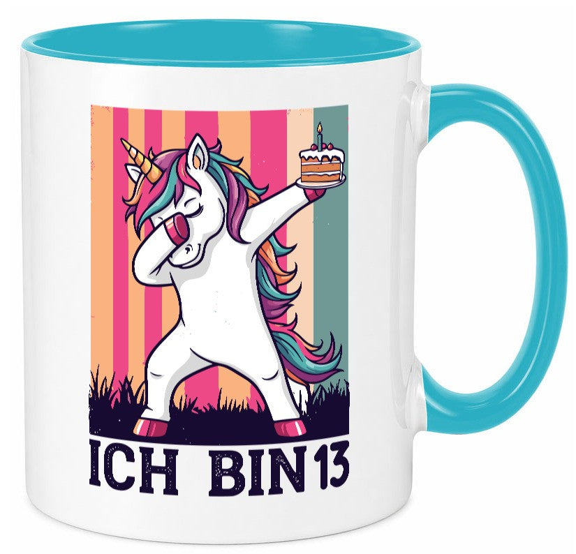 13 Geburtstag | Einhorn Damping Mädchen Geschenkidee Humor Tasse