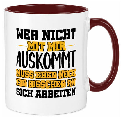 An sich Arbeiten Humor Arbeit Kollegen Büro Geschenkidee Tasse