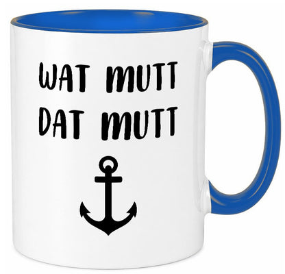 Wat Mutti | Dat Anker Muttertag lustig Familie Geschenkidee Geschenk Tasse