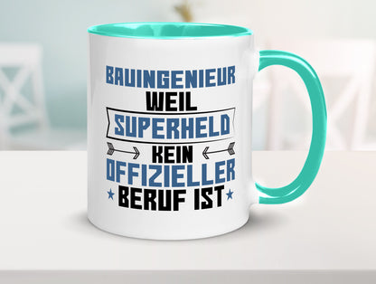 Superheld Bauingenieur | Ingenieur Humor Geschenkidee Tasse