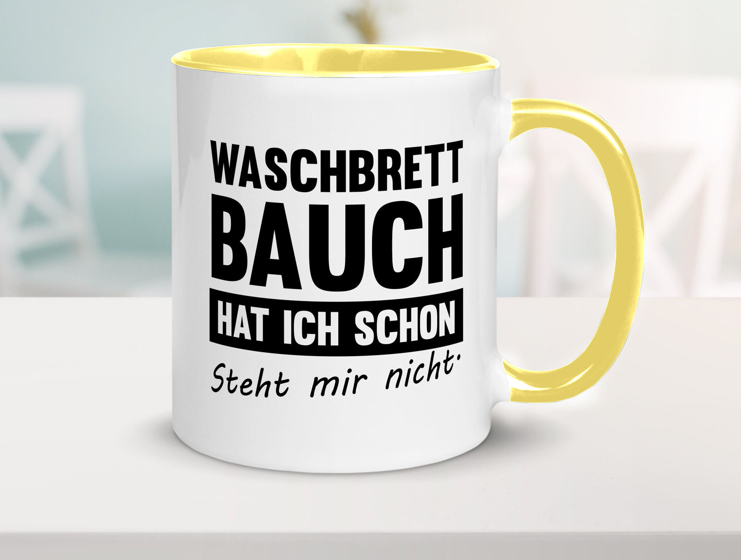 Waschbrettbauch steht mir nicht | Sixpack Gym lustiger Spruch Geschenk Humor