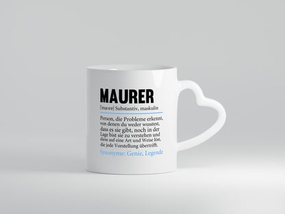 Maurer | Spruch Bau Handwerker lustig Humor Geschenkidee Geschenk Tasse