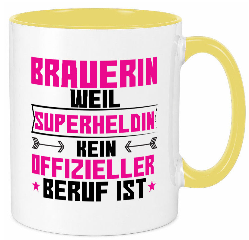Superheldin Brauerin | Bier Brauerei Humor Geschenkidee Tasse