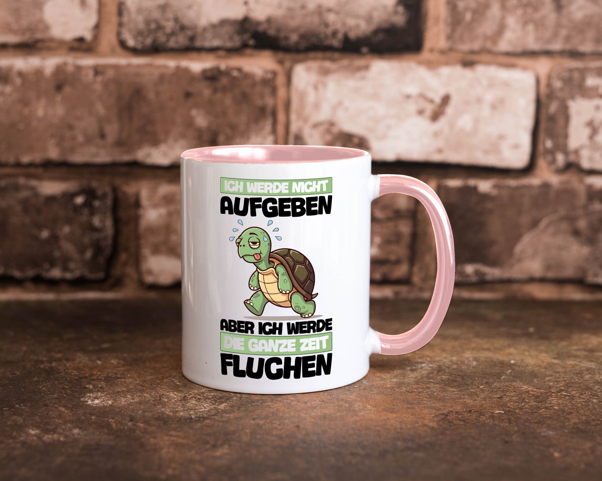 Ich geb nicht auf werde aber fluchen | Schildkröte Joggen v2 Humor Geschenkidee