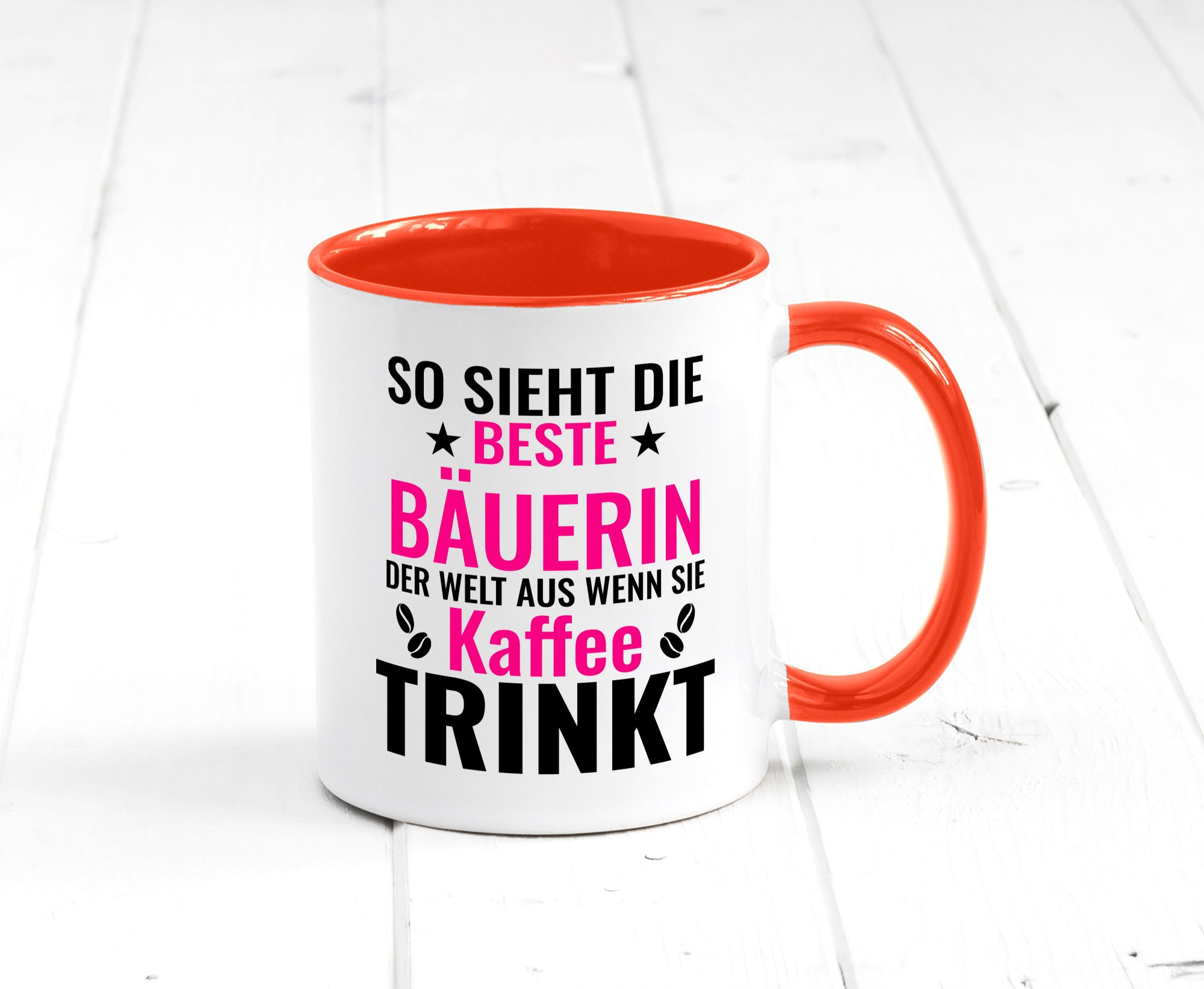 Kaffee trinkt: Bäuerin | Bauernhof Landwirtschaft Geschenk Humor Geschenkidee