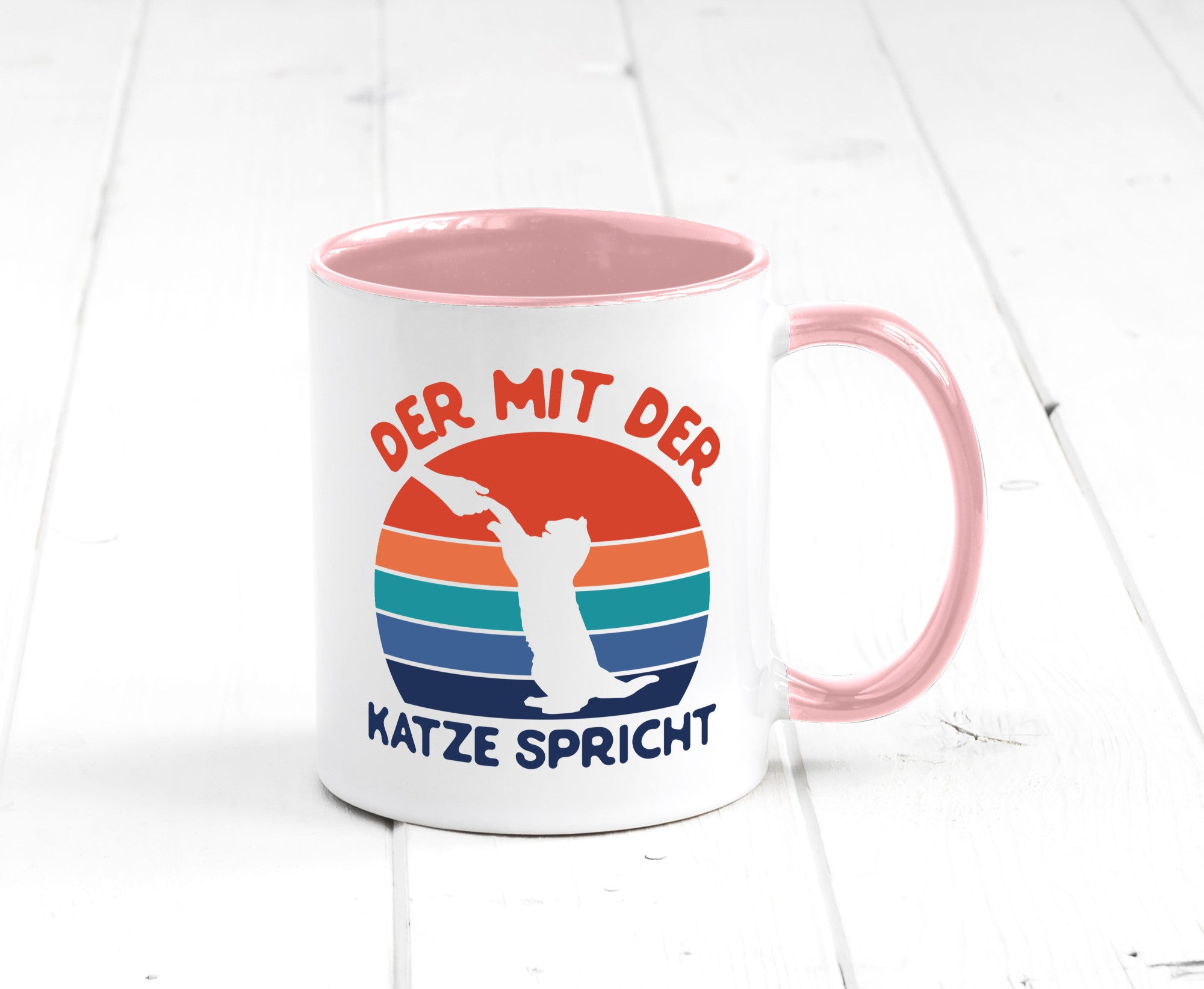 Der mit Katze Spricht | Katzenliebhaber Humor Tierliebhaber Geschenkidee Tasse