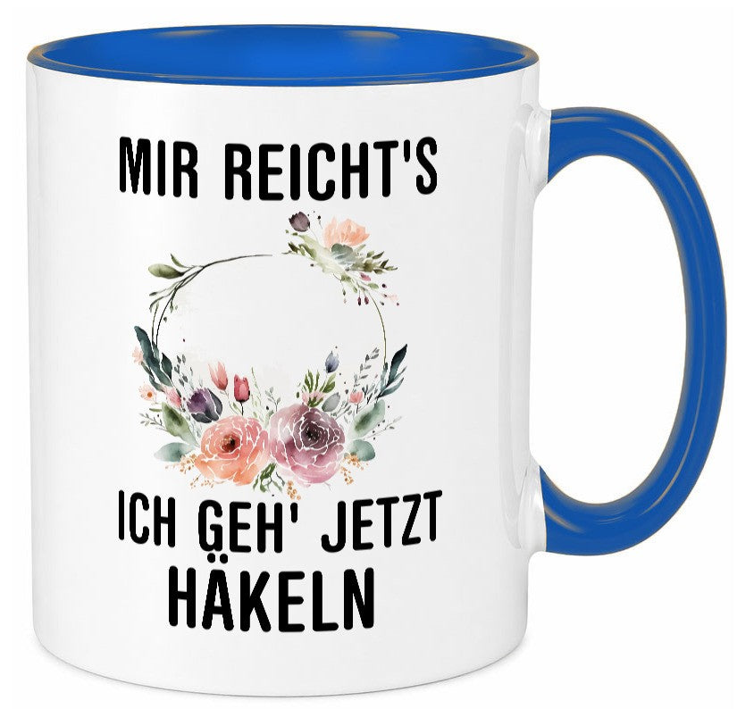 Ich geh` jetzt häkeln | Häkelzubehör Freundin Geschenkidee Humor Tasse