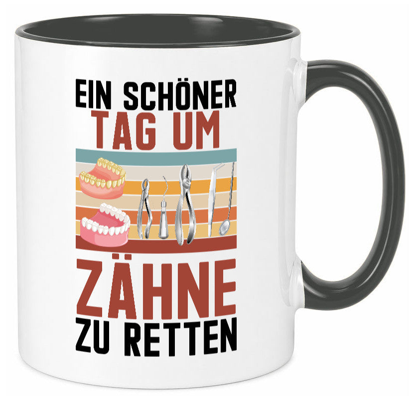 Ein schöner Tag um zähne zu retten | Zahnarzt Geschenk Humor Geschenkidee