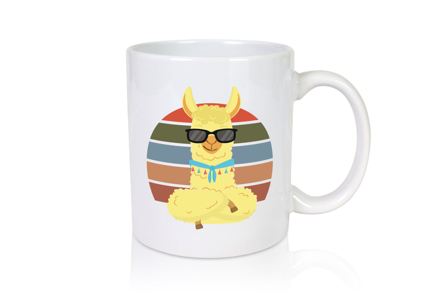 Cooles Alpaka | Lama Tasse Sonnenbrille Sommer lustig Humor Geschenkidee