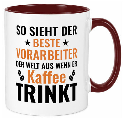 Kaffee trinkt: Vorarbeiter | Kollege Teamleiter Geschenk Arbeit Kollegen Büro