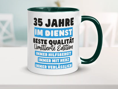 35 Jahre im Dienst | Jubiläum Arbeit v6 lustiger Spruch Geschenk Kollegen Büro