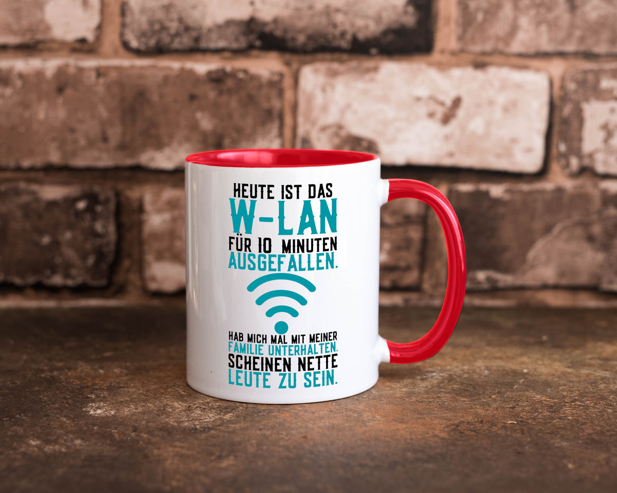 10 Minuten W-Lan Ausfall | Nerd Computer PC Gamer lustig Humor Geschenkidee Tasse