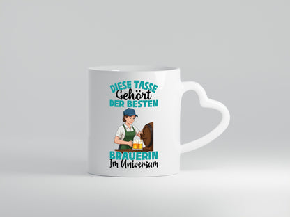 Im Universum: Brauerin | Bier Brauerei lustiger Spruch Geschenk Humor