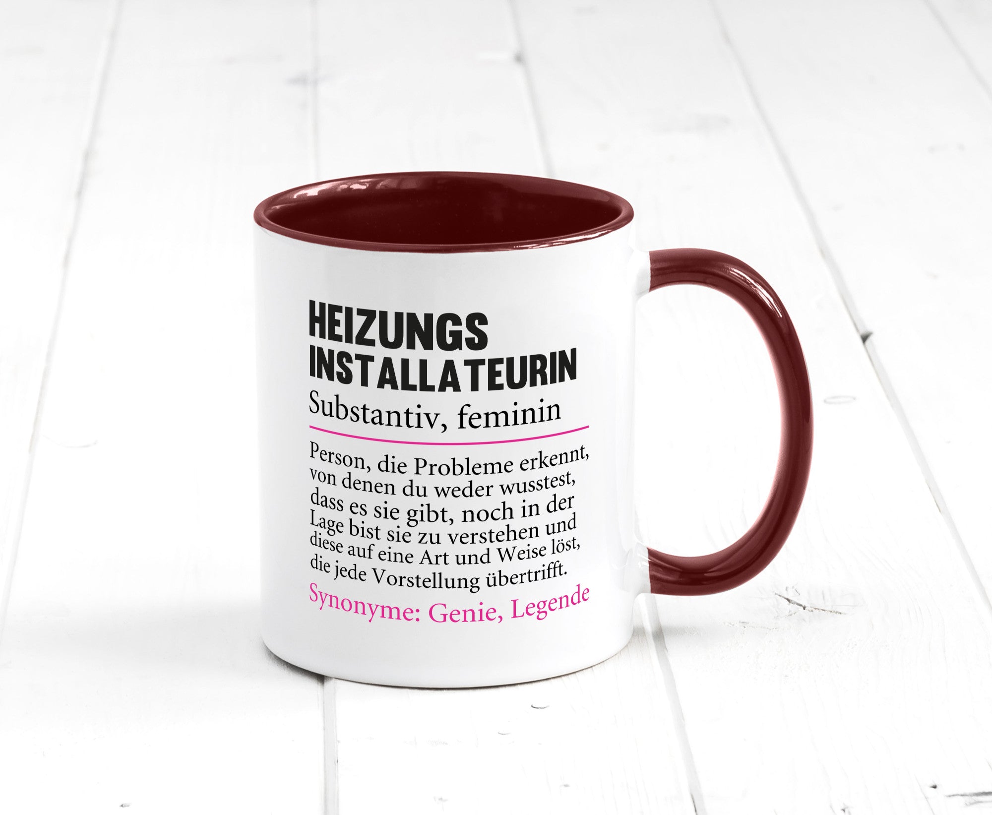 Heizungsinstallateurin | Beruf Spruch Heizung Geschenkidee Arbeit Kollegen Büro