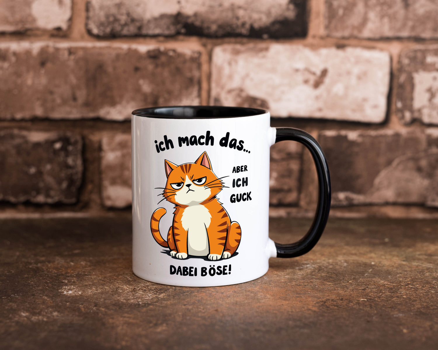 Ich guck dabei Böse | Katze Ironie Geschenk Tierliebhaber Humor lustiger Spruch