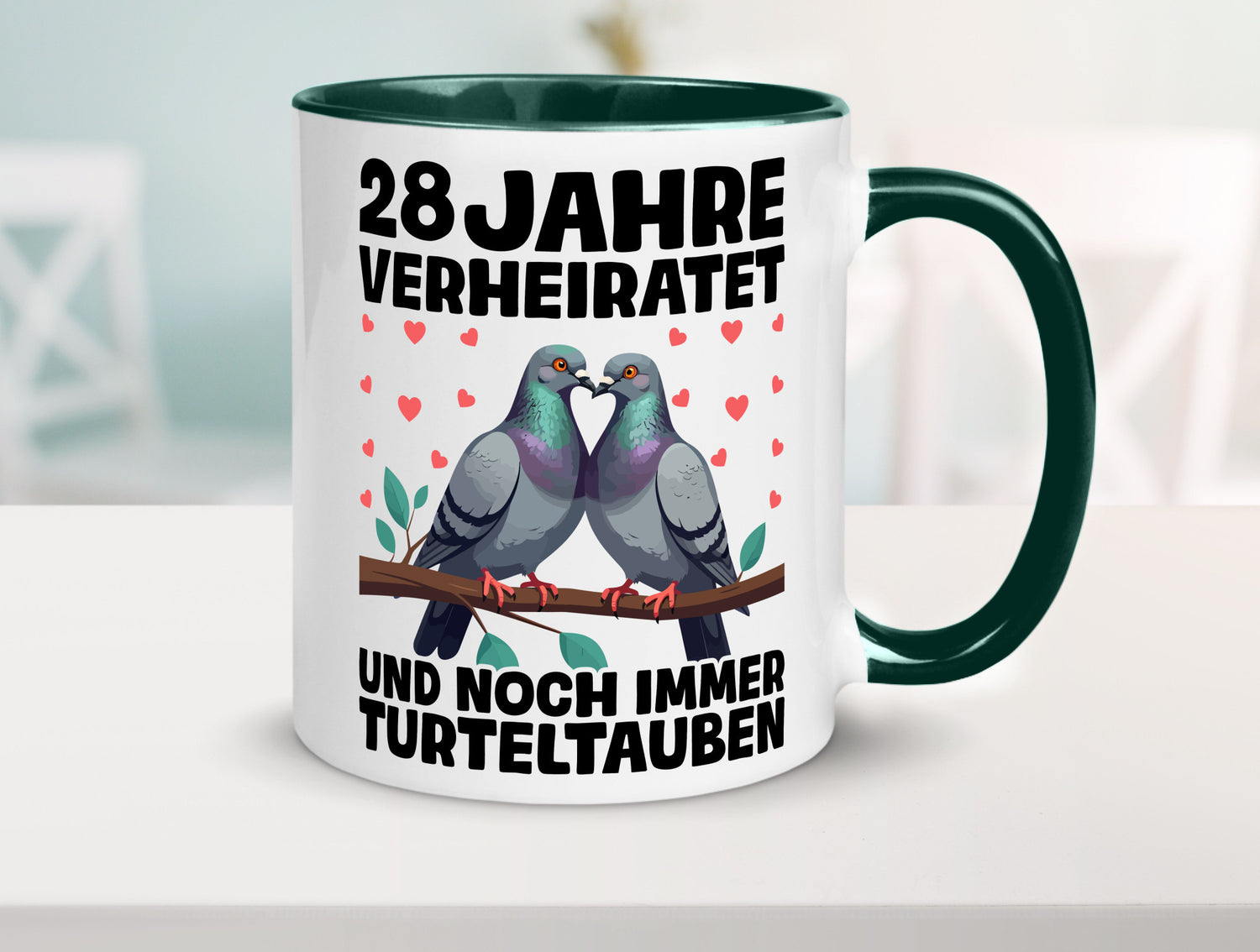 28 Jahre verheiratet | Turteltauben Ehe Ehepaar Geschenk Humor Geschenkidee