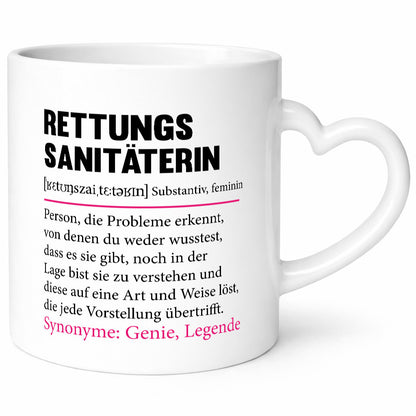 Rettungssanitäterin | Beruf Sanitäter Spruch v2 Humor Arbeit Kollegen Büro