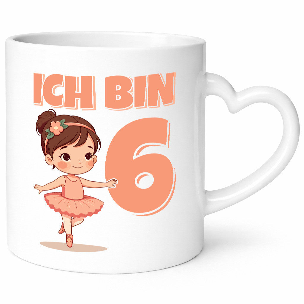 6 Geburtstag | Jahre Ballerina Mädchen Ballet lustig Geschenkidee Geschenk Tasse