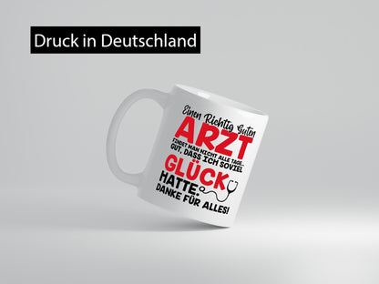 Richtig guter Arzt | Dankeschön Tasse Ärzte Spruch vl8 Geschenkidee Humor